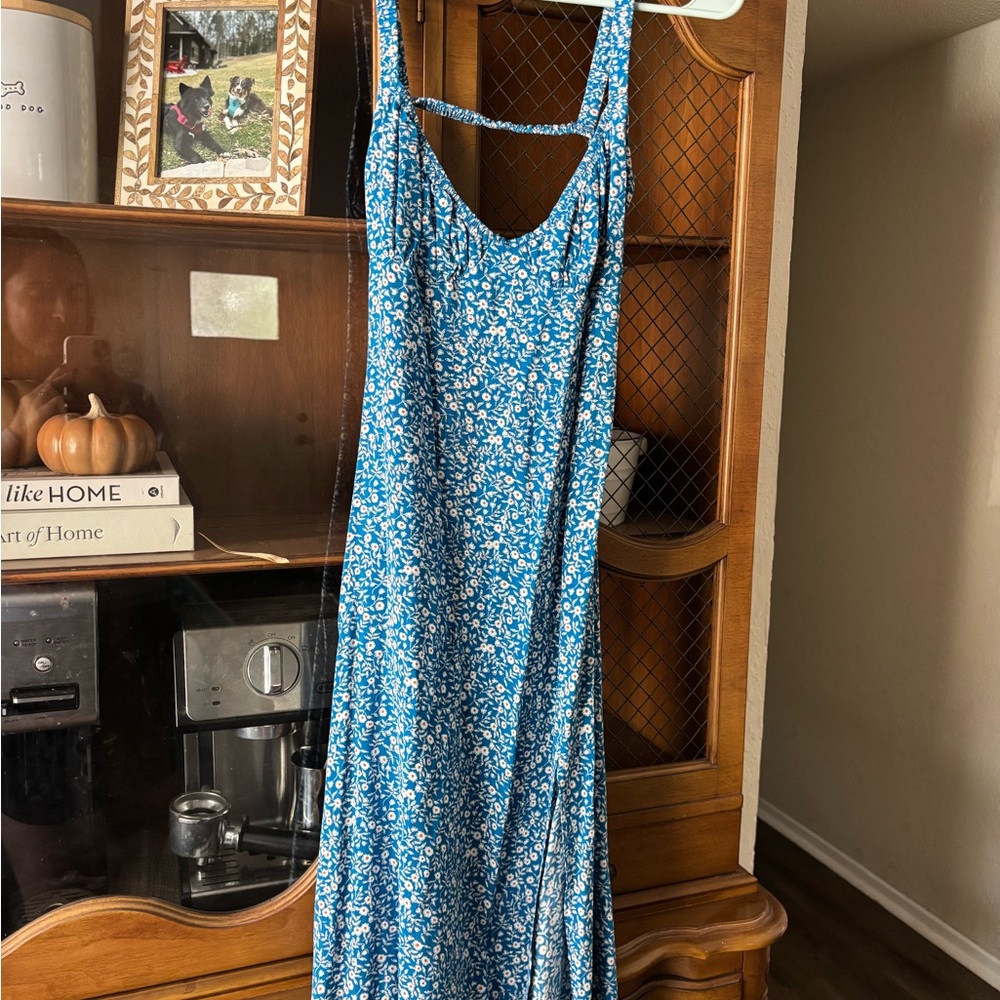 Princess Polly Blue Floral Midi Dress